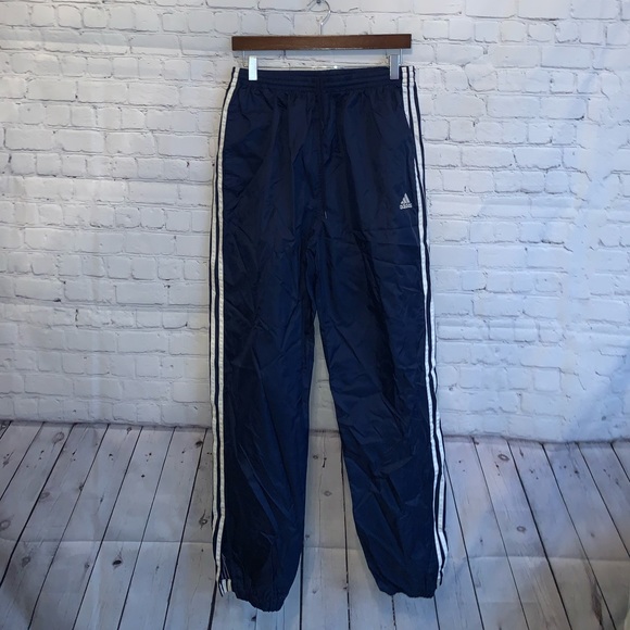 adidas Pants - Adidas Team Dark Blue & White Striped Track Pants